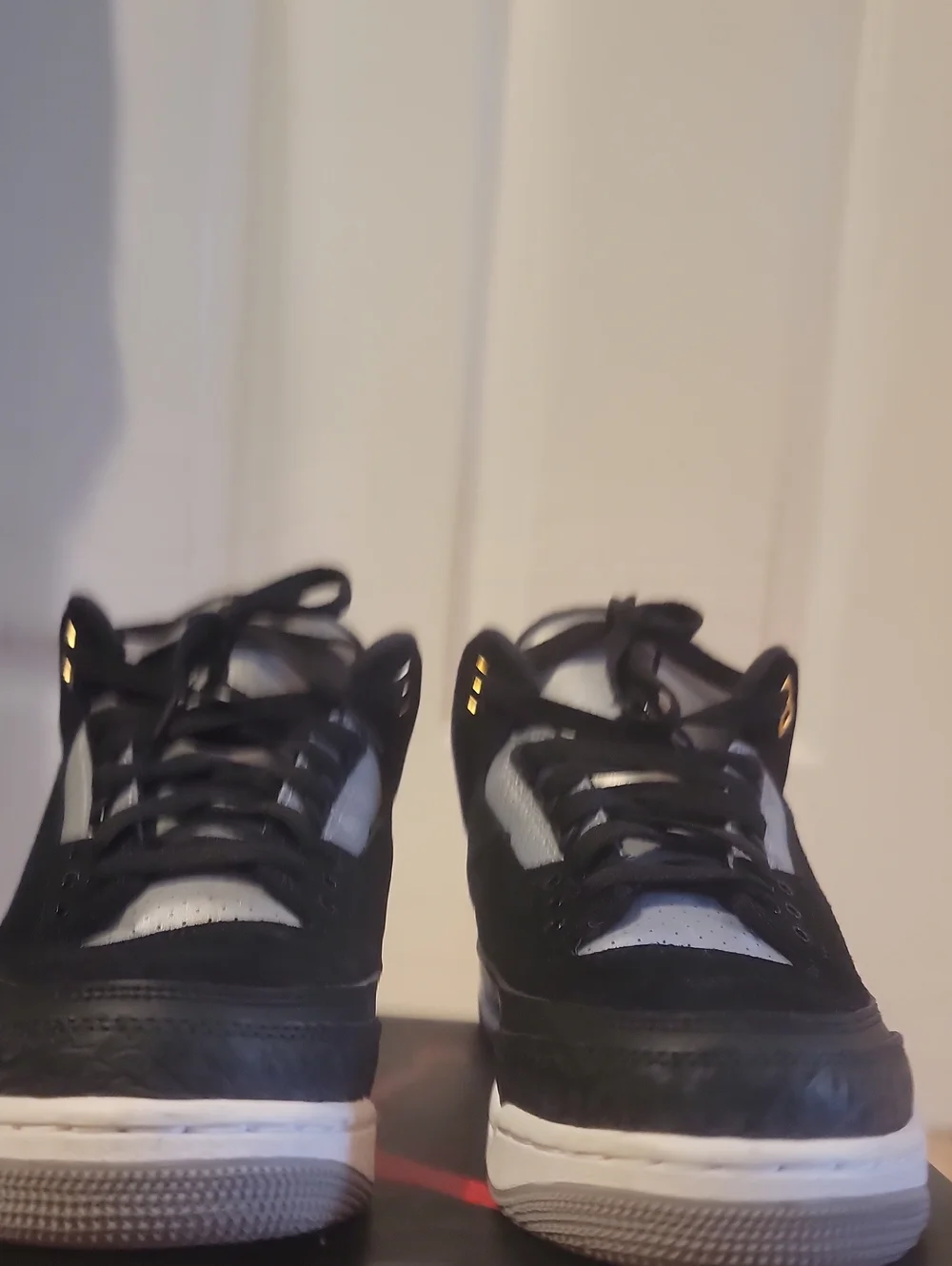 Mens Black and Gray Athletic Sneakers